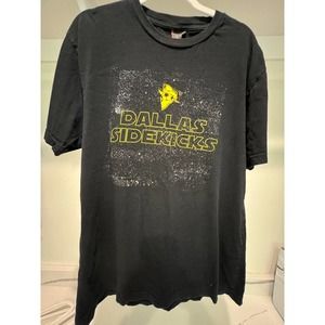 LBS Dallas Sidekicks T Shirt Size Large‎ Black Star Wars Single Stitch